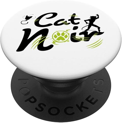 Miniatura 1 de Miraculous Ladybug Cat Noir Pata estilizada PopSockets PopGrip intercambiable