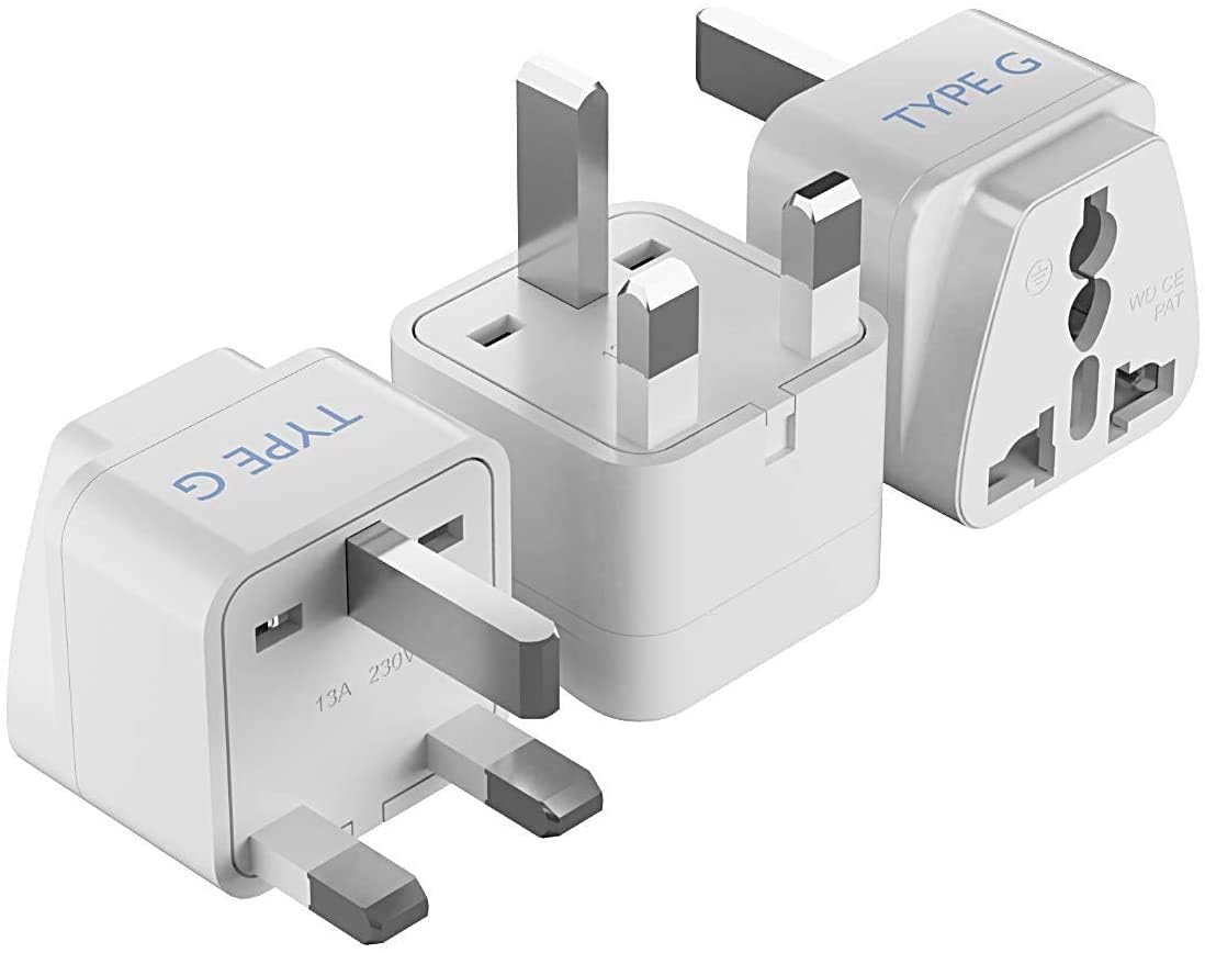 eversys India to UK Plug Adapter – Type G Travel Adapter, 10-Year Warranty, 1-Socket, UK Adapter for Indian Plug, UAE Travel Adapter, Dubai Converter Plug, CE Certified & ROHS Compliant (Pack of 3)-picture-17