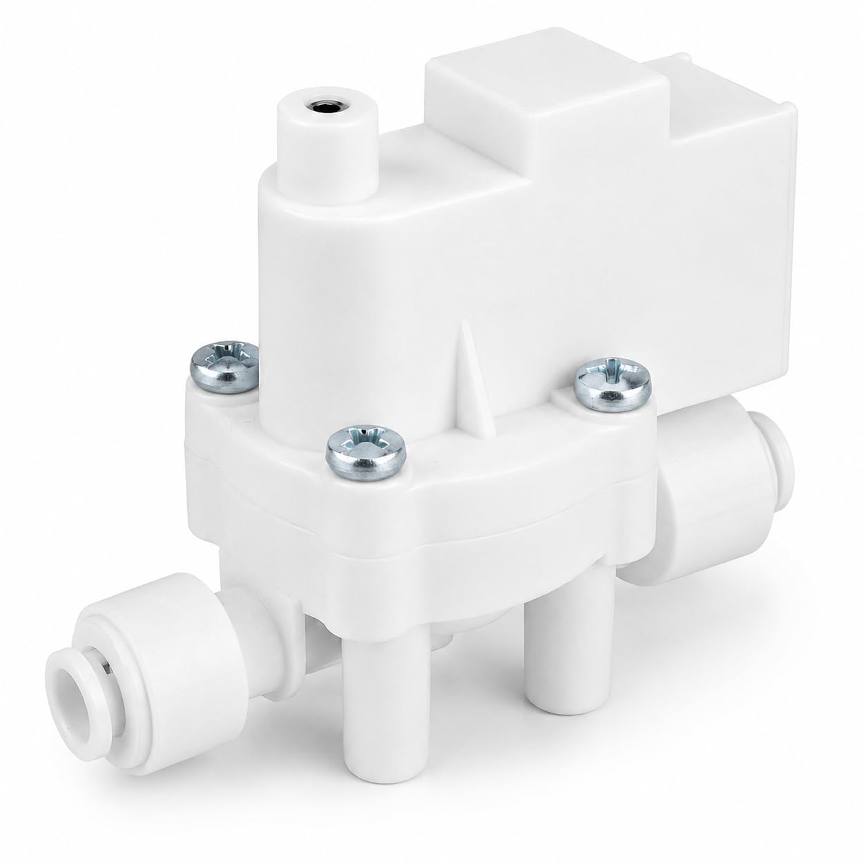 High Pressure Switch for Pump,1/4" DC 24V High Pressure Switch, Water Tank Purifier for Pump RO Water Fitlers Reverse Osmosis Tank 0.25MPa Action, White