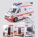 Genérico Ambulance Toy for Car: Vehicle with Light Sound, , Rescue Truck, Functions, Medical Unit Game Stretcher Boys Girls, Room Games, Adventure