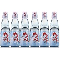 Hatakosen Ramune Soda - Sabor original 200 ml (6 botellas)
