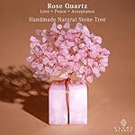 Rose Quartz Crystal Trees for Home Decor, Office Desk Decoration, Chakra Healing Crystals and Stone for Positive Energy, Money, Good Luck, Tree of Life Spiritual Birthday Gifts for Women and Mom - Image 2