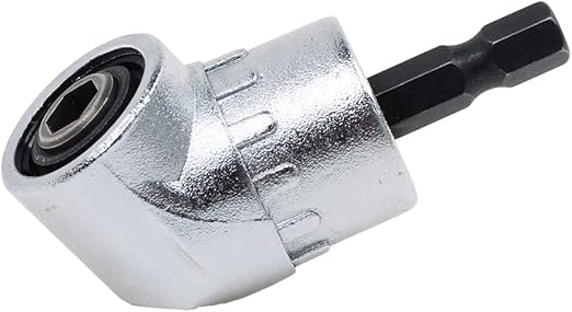 AUTOTOOLHOME Right Angle Drill Driver 105 Degree Right Angle Drill Attachment Power Screwdriver Drill Adapter for Tight Spaces Quick Change Impact Drive and Magnetic Bit Socket