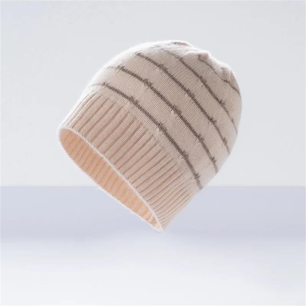 Gorro de Punto Gorros de Punto clásicos, Gorro de Punto Unisex Mezcla Lana Multicolor(Dark Gray9)