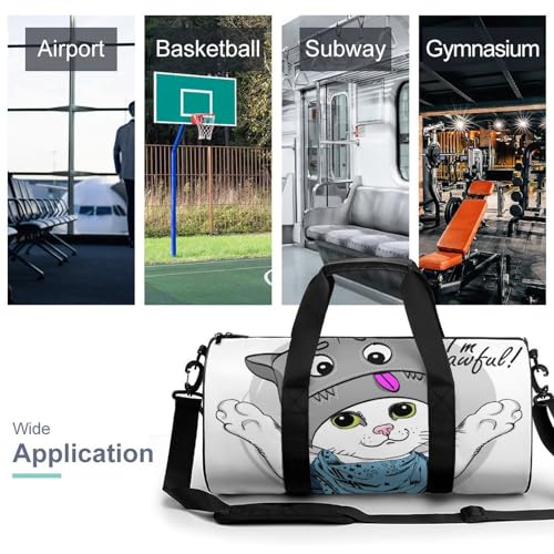 Sac de voyage chat blanc pour le week-end