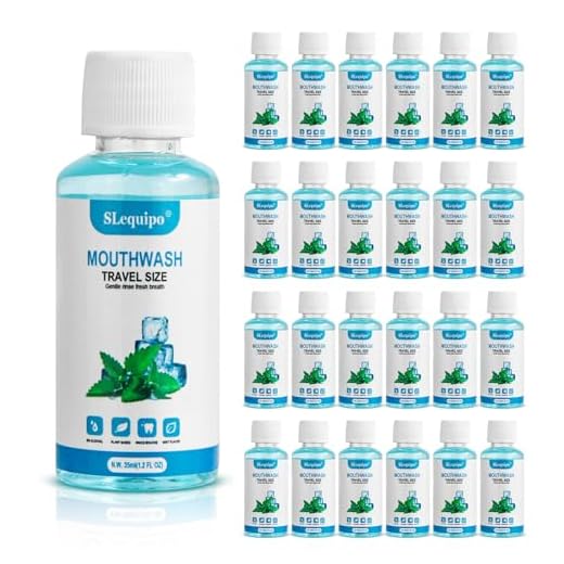 Mint Flavored Travel Size Mouthwash Set