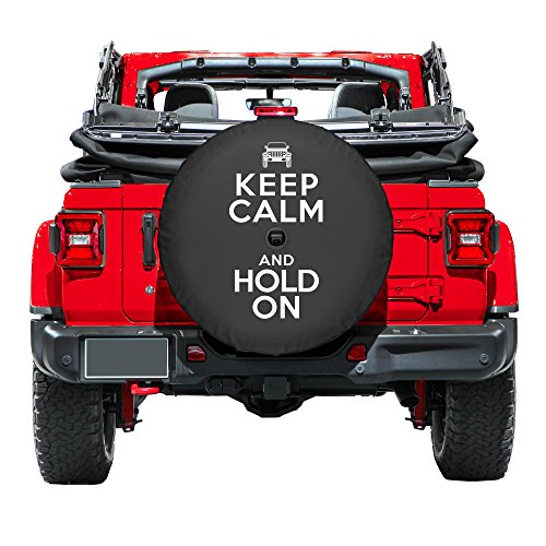 Boomerang - Keep Calm Hold On - 33" Soft JL Tire Cover for Jeep Wrangler JL (with Back-up Camera) - Rubicon (2018-2021) - Thumbnail 4