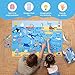 BONNYCO Felt Board for Toddlers with 107 Sea Animals Figures. Montessori and Sensory Toys, Birthday Gifts for Kids 3-8 Years Old. Educational Games, Learning Activities, Christmas