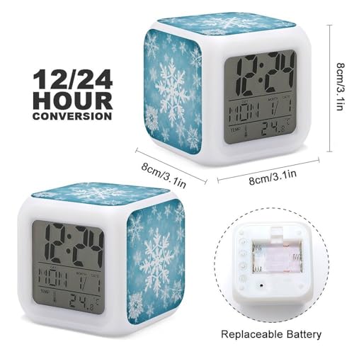 Despertador infantil LED que cambia de color para solucionar despertares difíciles en invierno 3