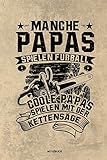  Manche Papas spielen Fußball Coole Papas spielen mit der Kettensäge - Notizbuch: Für Holzfäller, Holzliebhaber  Notizbuch Tagebuch ...  Holzfäller, ... Geschenk Holz Wald Motorsäge Fans Notebook