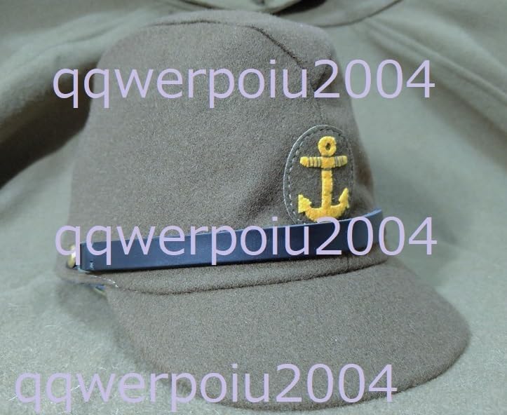 日本軍日本海軍陸戦帽普及版 軍帽略帽水兵帽鉄帽ヘルメット 戦闘帽海軍陸戦隊脚絆双眼鏡防毒面拳銃嚢 九六式機関銃剣サーベル