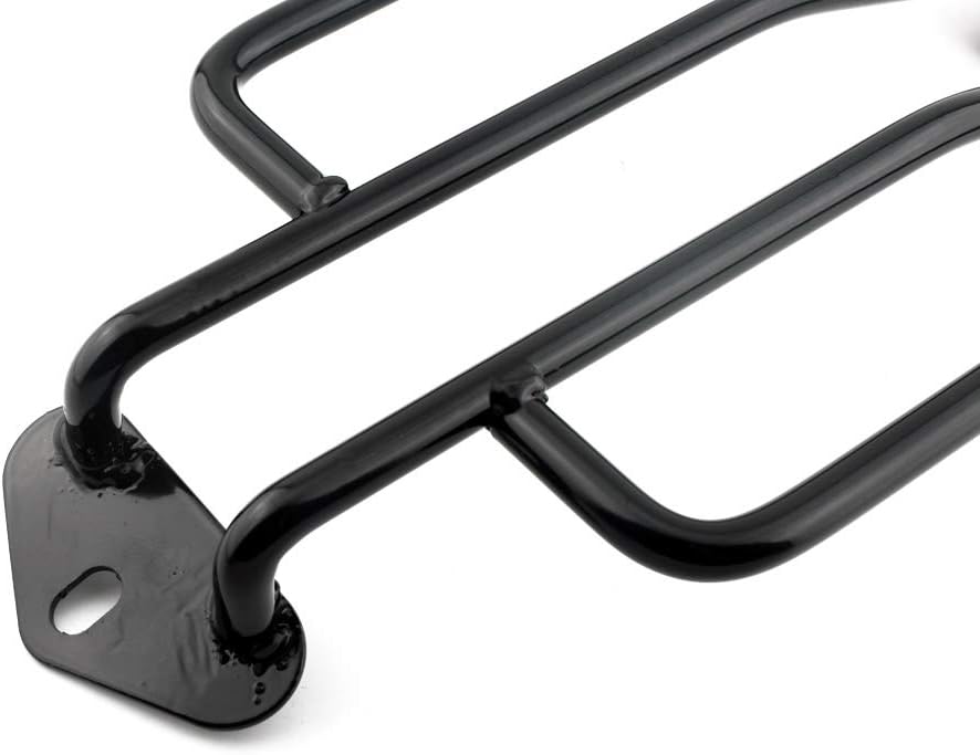 Motorcycle Luggage Rack Support Shelf Fits Rear Solo Seat 280mm (11") Black Compatible with Harley XL Sportsters 883 XL1200 1985-2003
