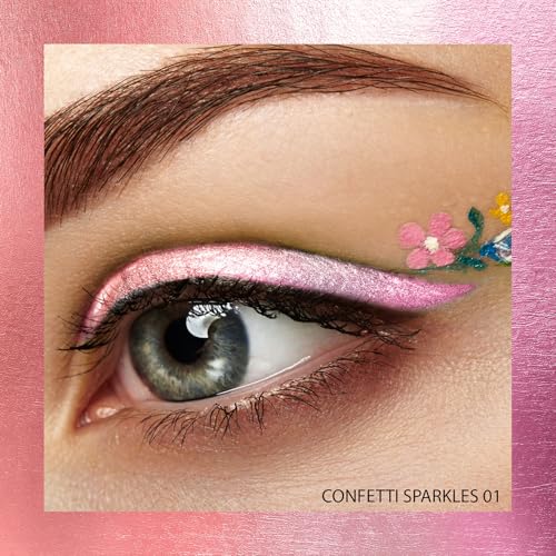 Image of FACES CANADA Magneteyes Pro Holographic Eyeliner - Confetti Sparkles 01, 0.25g | Multichrome /Duochrome Eyeliner | Metallic & Shimmer Finish | Longlasting | Waterproof & Smudgeproof
