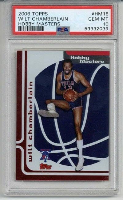 2006 Topps Hobby Masters #hm18 Wilt Chamberlain Philadelphia 76ers Psa 10 Rare - Basketball Cards