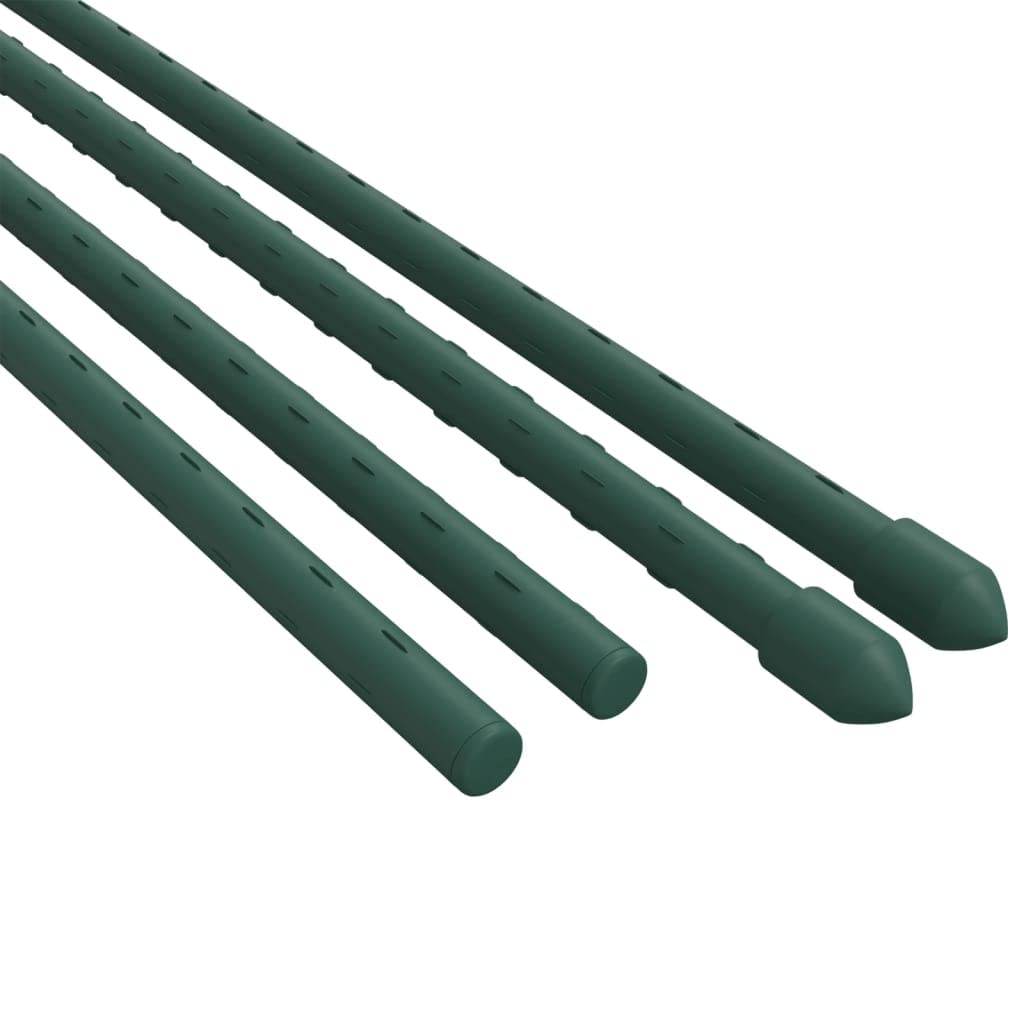 Garten-Pflanzstäbe, 30 Stück, grün, 115 cm, Stahl, Anzugmöbel