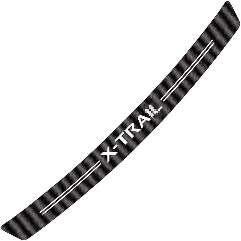 HHKX100822 Car Rear Bumpers Protector, for Nissan X-Trail All Models, Carbon Fiber Trunk Sill Plate Anti-Scratch Anti-Collision Styling Accessories