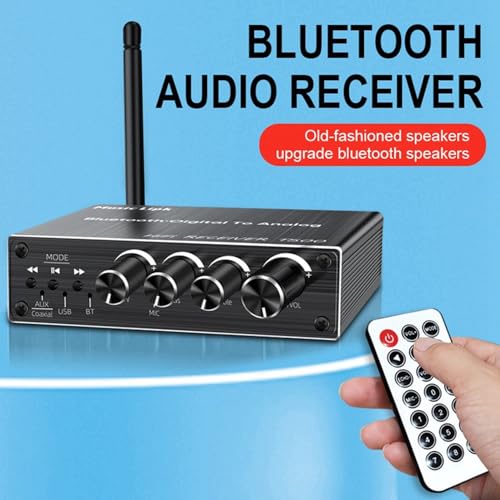 Adaptador Bluetooth 5.3 emisor receptor transmisor AUX 3.5mm y convertidor óptico coaxial audio 5
