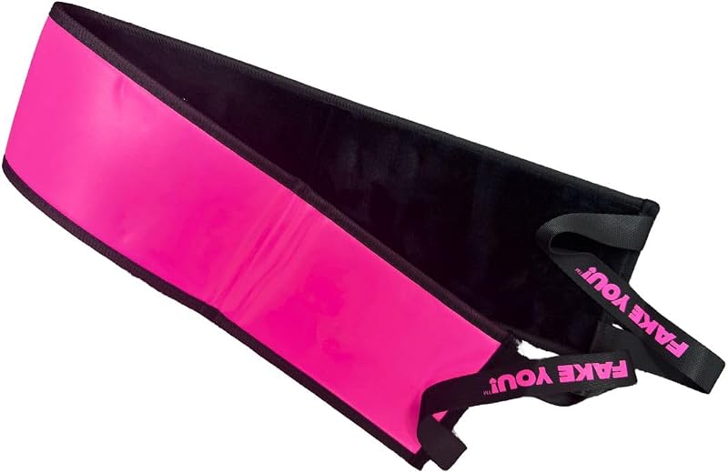 FAKE YOU Aplicador traseiro para autobronzeador dupla face, reutilizável, preto e rosa