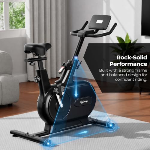 Image of Lifelong Magnetic Spin Fitness Bike|12Kg Flywheel 9-Levels Adjustable Resistance| Gym Equipment| Exercise Cycle for Home with Magnetic Brake|Gym Equipment for Home Workout| Max Weight-120 kg