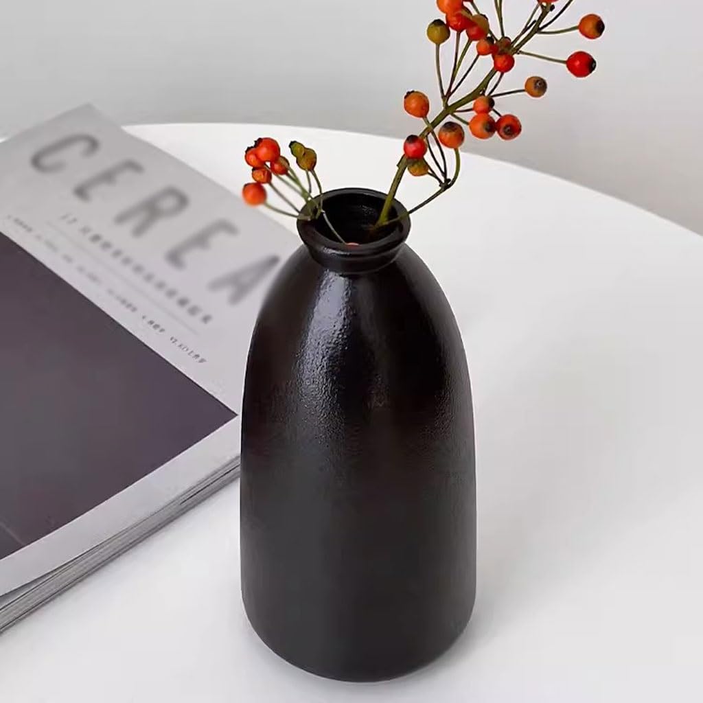 Blumenvase, Ornamente, Blumenarrangement, Wohnzimmer, Keramik-Blumenvase, kleine Vasen für Tafelaufsätze (C) (D)