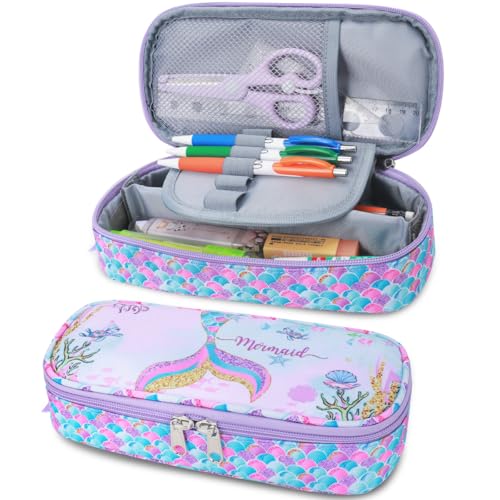 Case For Girls-soft Zipper Large Capacity Pencil Pouch For G