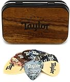Taylor DarkTone Series Pick Tin - 1.25mm-1.5mm, Assorted Colors, 9-pack