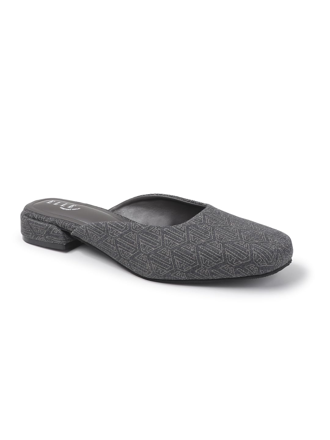 Women's Patterned Block Heel Mules-image-11