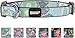 Friends Forever Dog Collar for Dogs, Fashion Print Paisley Pattern Cute Puppy Collar, Grey Medium 14-20"