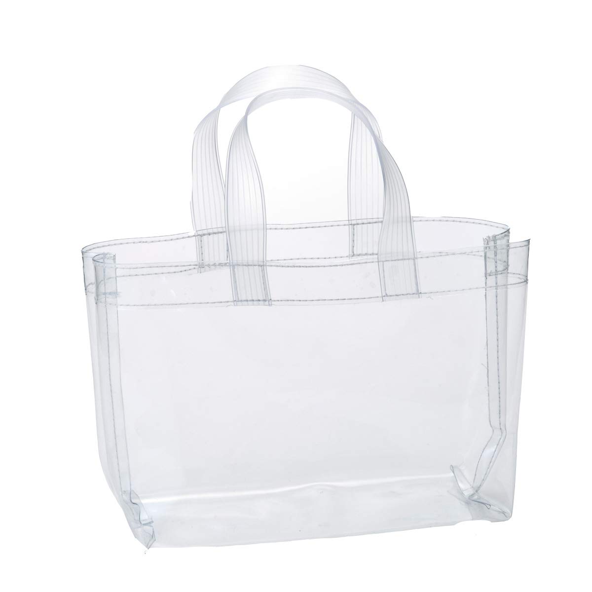 Amazon.co.jp: ビニール トート バッグ Sサイズ (幅25×高さ18×マチ10cm