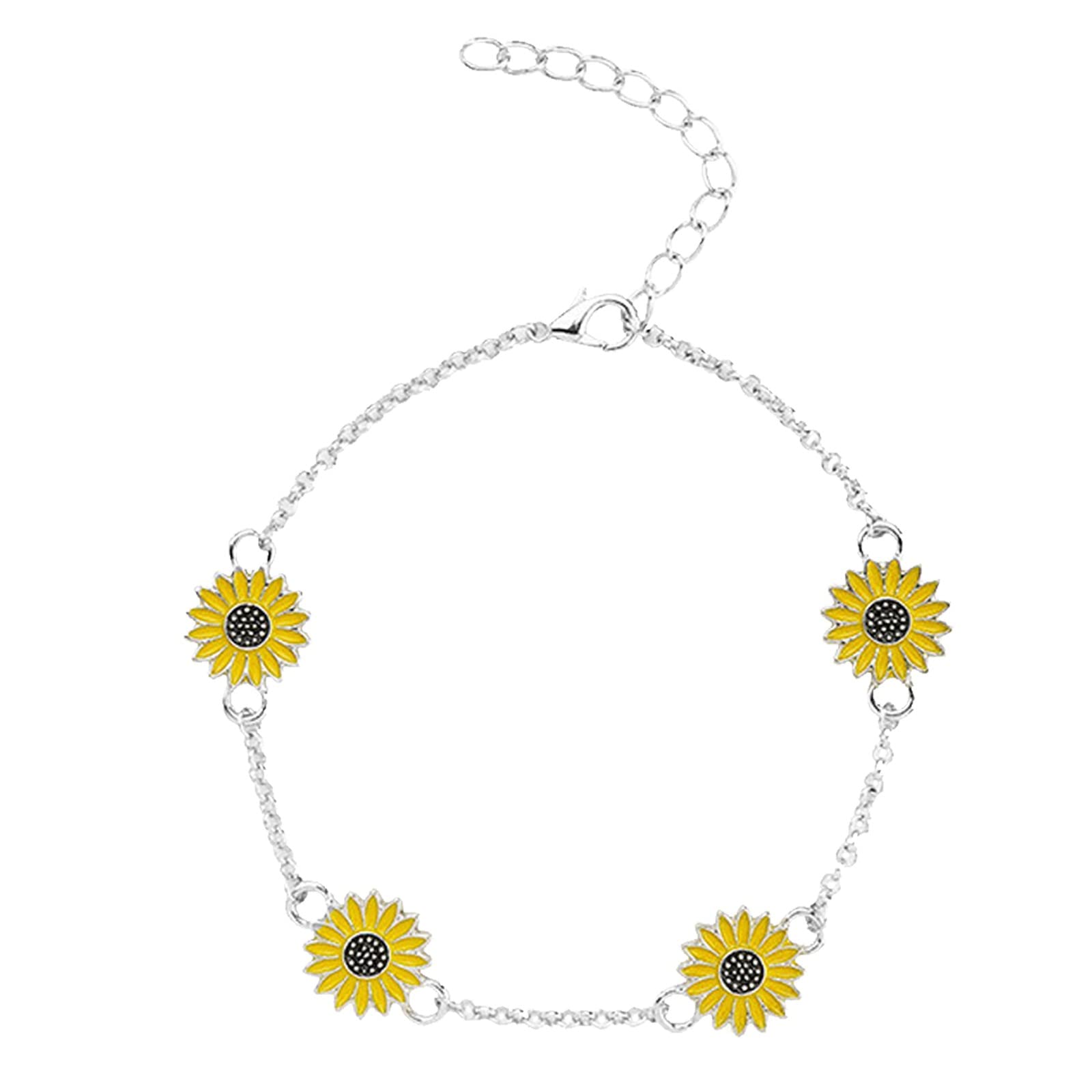 Alloy Sunflower Anklet European And Simple Creative Daisy Foot