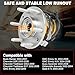 Pair 513188 Front Wheel Bearing Hub Assembly Compatible with Buick Rainier 04-07, for Chevy SSR 03-06 Trailblazer Ext, for GMC Envoy XL XUV 04 05, for Isuzu Ascender 03-08, for Saab 9-7X, 6 Lug w/ABS