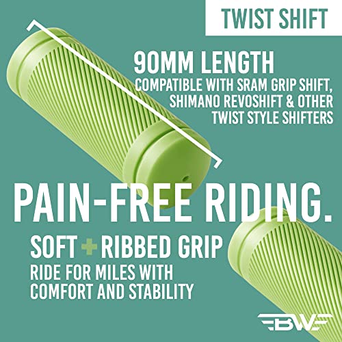 Bw Usa 90Mm Short Twist Grips – Black #TOP2