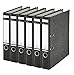 Leitz 2-Ring 2-Inch Premium A4 Sized European Black Marbled Binder 6-Pack, Black (R50PACK)