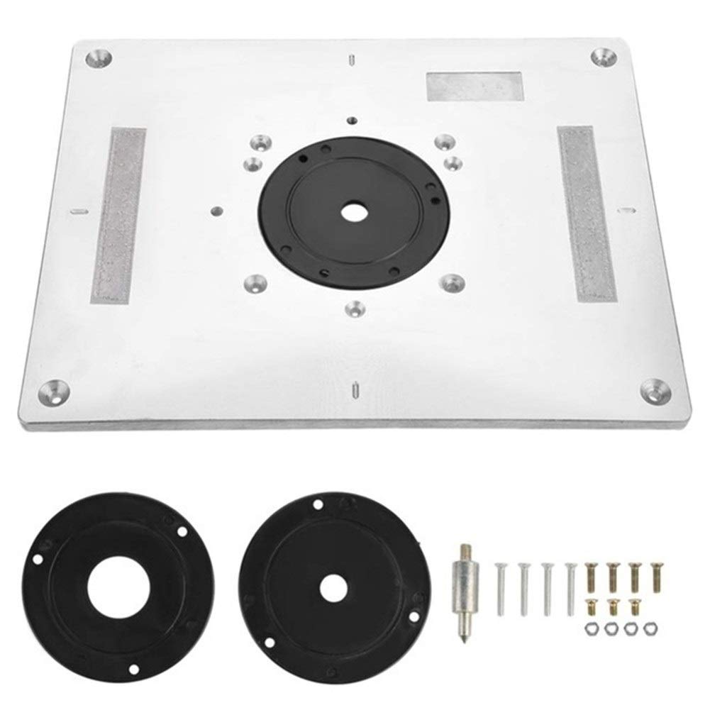 Routeur aluminium table insert plaque de trimmer pour machine de gravure et fraisage bois