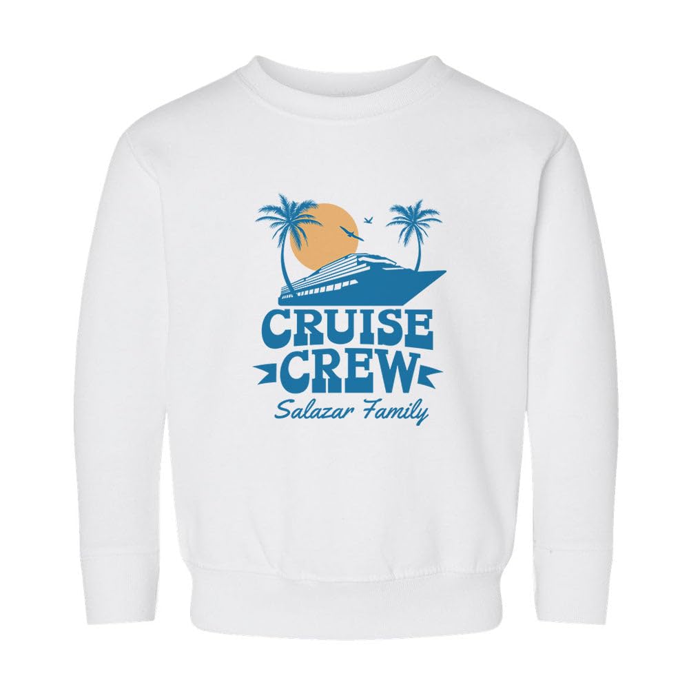 Cruise Crew Salazar Family Kids Sweatshirt Toddler 5T White