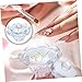 NOLITOY Unique Crystal Modeling Nail Art Cup Thick Base Manicure Supplies for Liquid Mixing