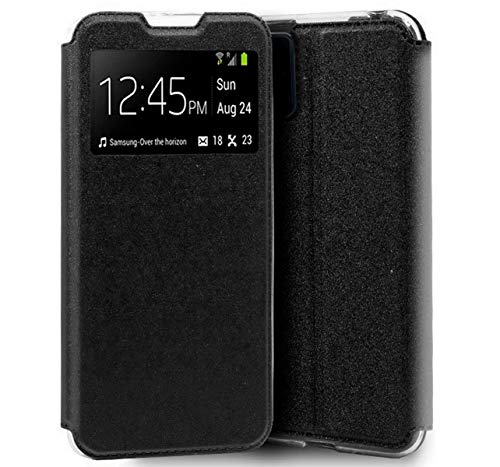 Étui à rabat avec fenêtre pour Samsung Galaxy A51 Noir
