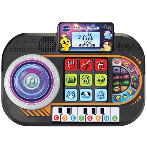 VTech Mein Mini-Mischpult DJ-Pult mit Turntable für Kinder 3-7 Jahre
