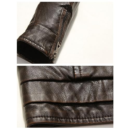 Chaqueta de cuero sintético para hombre miniatura 2