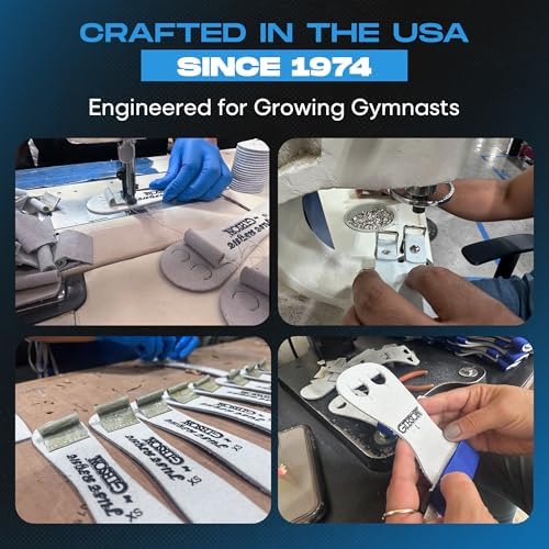 Image of Gibson Athletic Just Right Uneven Bar Gymanstic Leather Grips for Girls USA