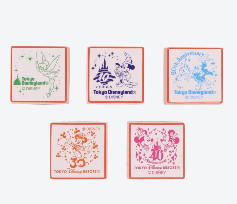 Amazon.co.jp: ディズニー 40周年 スタンプ 5個セット メール