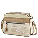 Lois - Bolso de Mujer con Bandolera Ajustable de Piel Vegana Sintética PU de Marca LOIS. Doble Departamento con Cremallera. Bolsillos Delantero y Trasero con Cremallera 310783, Color Beige