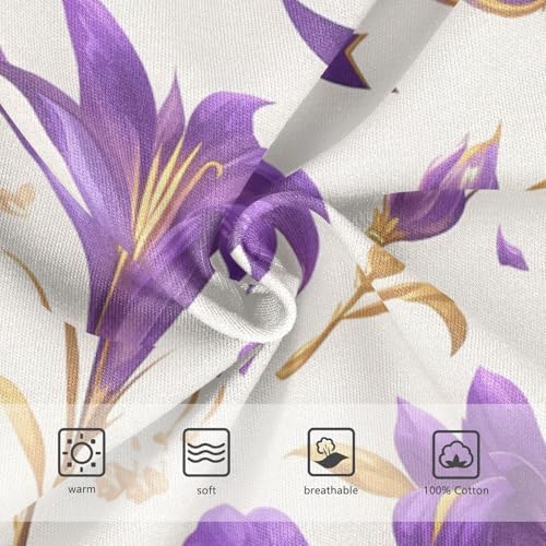 KLL Mardi Gras Carnival Purple Holiday Pattern Toddler Boys' Soft Briefs Underwear Breathable Children Undies3