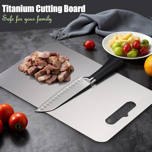 Tabla de cortar profesional, material que no se deforma con almohadilla antideslizante, doble cara para cocina y camping