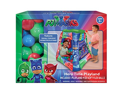 image for Moose Mountain PJ Masks Ball Pit, 1 Inflatable & 20 Sof-Flex Balls, Bl