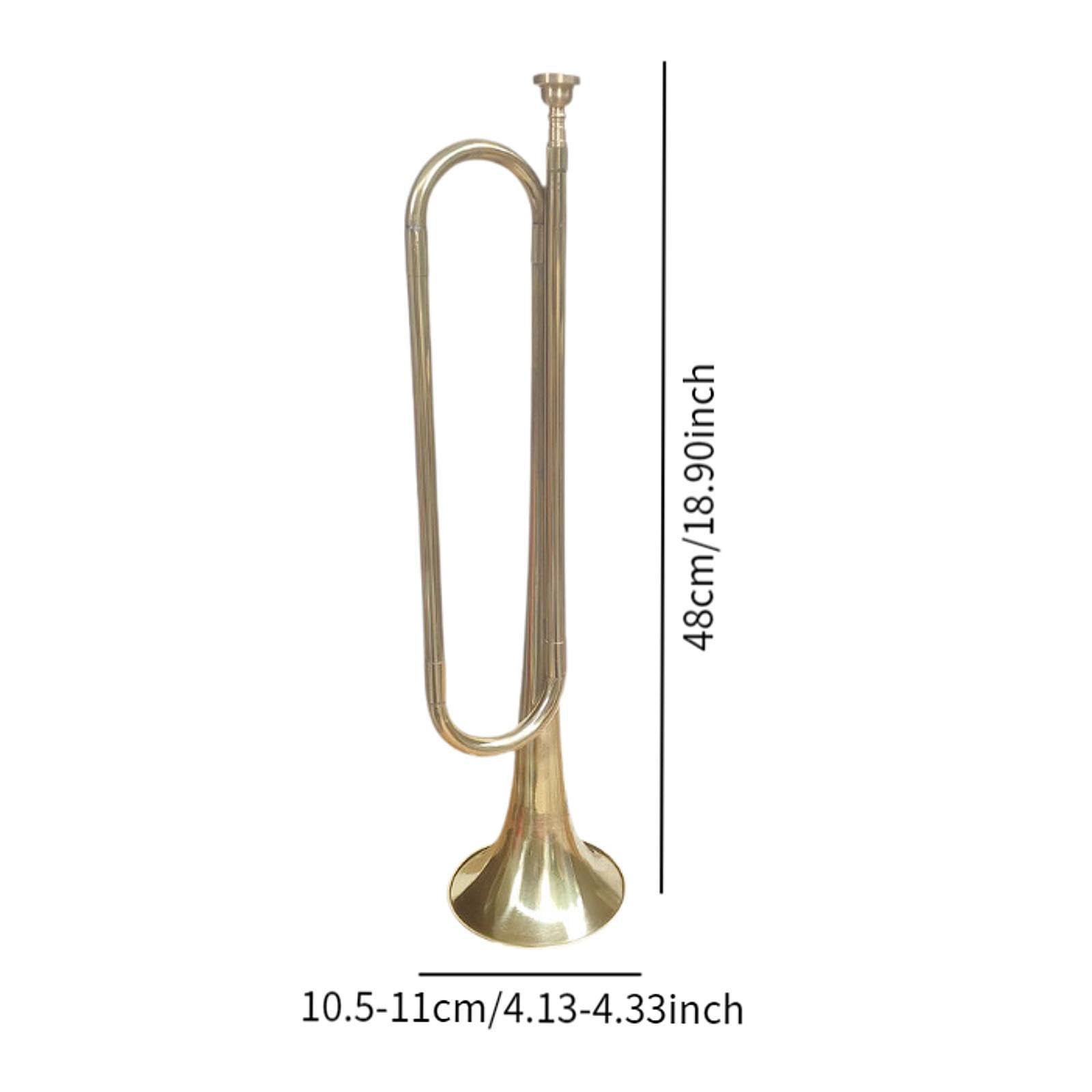 Gralara Trompeta de Latón Estilo Militar Estuche de Transporte. Ideal para Jóvenes Músicos Y Aficionados a La Música.