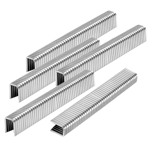 Image of 1000-Count 1 /2- Inch Length 304 Stainless Steel 18 Gauge 1 /4 Inch Narrow Crown Staples, for Pneumatic, Electric 18GA Stapler Gun