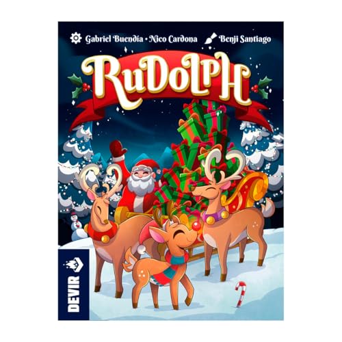 Miniatura 2 de Devir Rudolph – Juego de Cartas de Navidad | Juego rápido y Divertido para 2 a 6 Jugadores, Desde 8 años | Papá Noel (BGRUDOML)