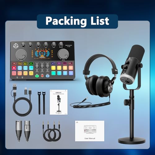 Professional Podcast Mixer Audio Interface