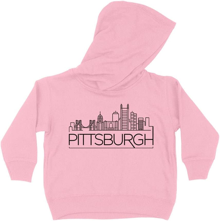 Skyline Pittsburgh Pennsylvania Kids Hoodie Sweatshirt Toddler